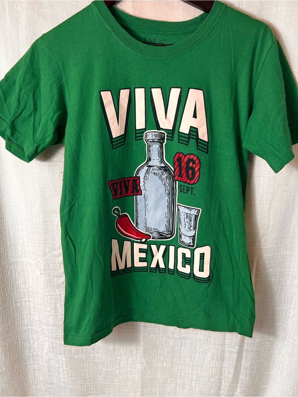 BASIC CONCEPT VIVA MEXICO Short Sleeve Tee SIZE SMALL
